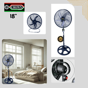 Ventilador 18” 3 en 1 Crown 18" Orbital - Athletic Victory